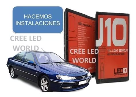 Luces Cree Led 22000lm J10 Peugeot 406 instalación