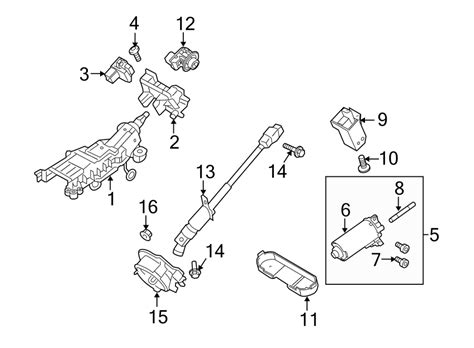 Ford F 150 Steering Column Tilt Motor 9a5z3f840a Havre Ford Havre Mt