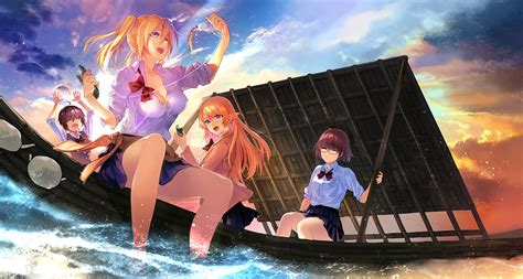 Onishima Homare Kujou Shion Amatani Mutsu And Suzumori Asuka Sounan