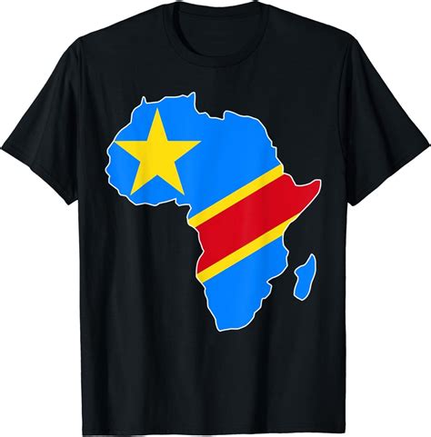 New Love Democratic Republic Of Congo Rdc Drc Flag Africa Map T Shirt S