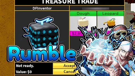 What Do PEOPLE Trade For A RUMBLE FRUIT In Blox Fruits YouTube