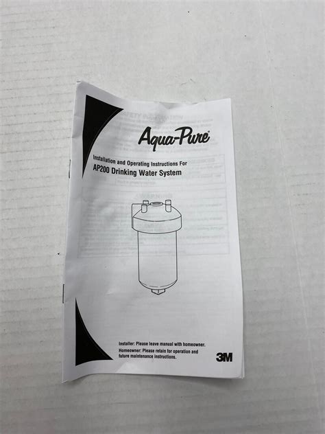 3m Aqua Pure Under Sink Water Filter System Ap200 Full Flow Open Box