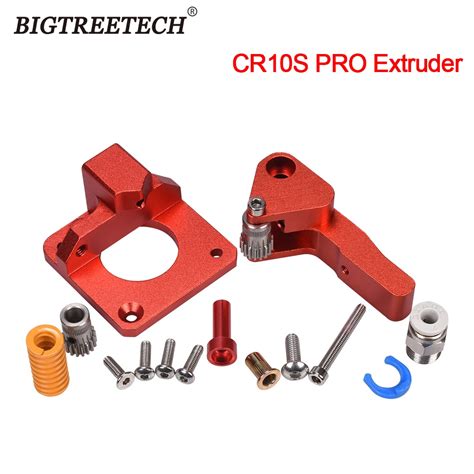 Cr10s Pro Dual Gear Mk8 Extruder Kit Aluminum Dobule Pulley 1 75mm Filament 3d Printer Parts For