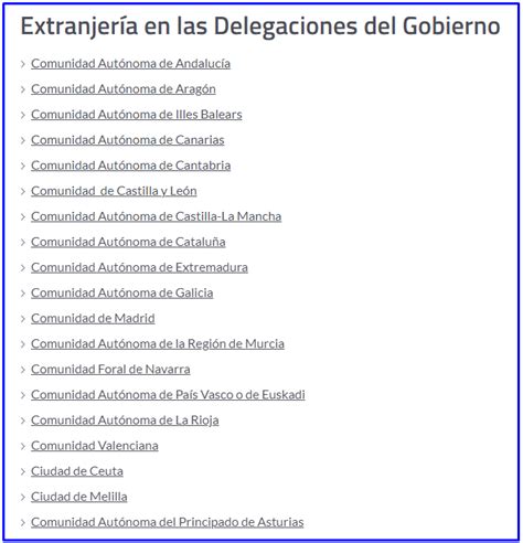 Extranjería Cita Previa en Delegación del Gobierno