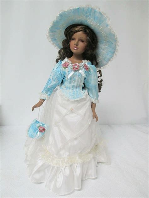 Victorian African American Porcelain Doll Show Stoppers 18 Wstand