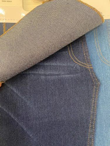 Plain Indigo Cotton Denim Fabric Oz For Jeans Packaging Type