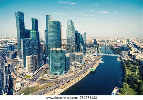 Aerial View Moscow Downtown Russia Moscow Stock Photo (Edit Now) 780778123