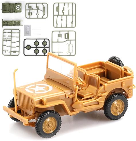 Amazon ViiKONDO Military Vehicle Army Men Toy Easy Model Kit 1 48