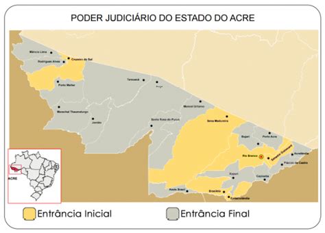 Poder Judici Rio Do Estado Do Acre Mapa Do Estado