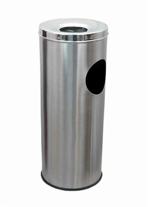 Open Top Stainless Steel Ss Ash Bin Size 8 X 24 Capacity 20