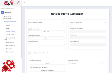 Qué es la Nota de Crédito Electrónica SmartClic