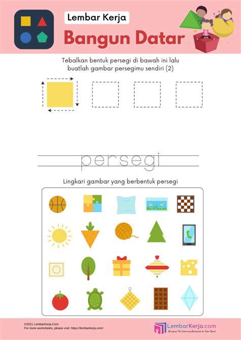 Mengenal Bangun Ruang Kelas 1 Worksheet Riset