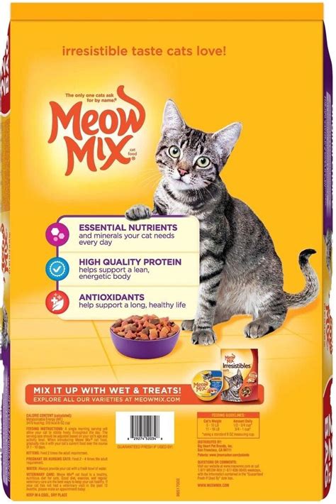 Meow Mix Original Choice Dry Cat Food 22 Lb Bag Chicken Turkey