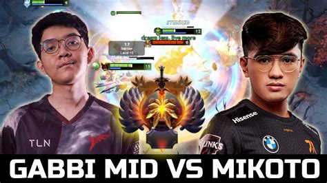 GABBI MID VS MIKOTO TALON VS FNATIC MID BATTLE DOTA 2 YouTube