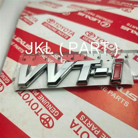 Jual Emblem Logo Vvti Kecil Avanza Xenia Rush Terios Vios Altis Di