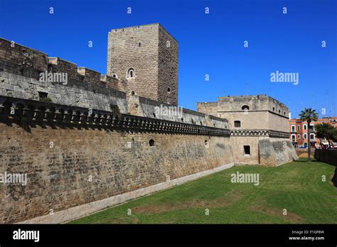 Bari, castle Castello Svevo, , Apulia, Italy Stock Photo, Royalty Free ...