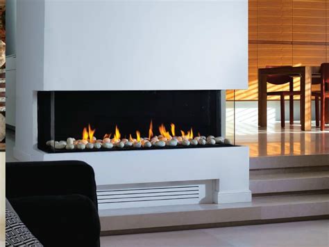 Gas 3 Sided Built In Fireplace Panorama 110 By British Fires