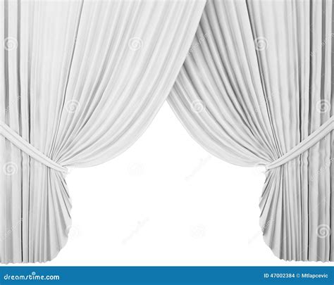 White Stage Curtain, Background Royalty-Free Stock Image ...