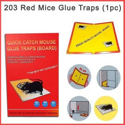 203 Red Mice Glue Traps (1pc) at Rs 19/piece | Mouse Glue Trap in ...