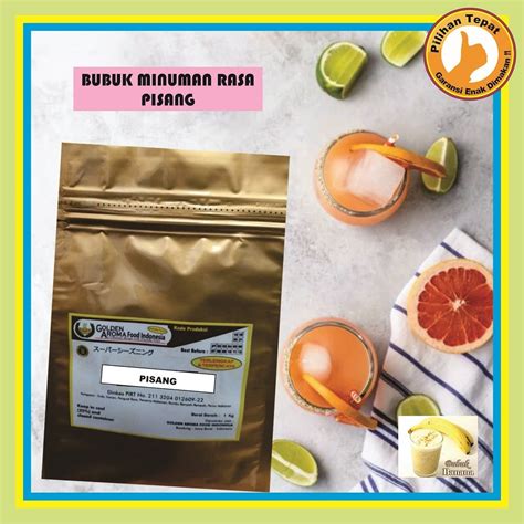 Jual Bubuk Minuman Pisang 1 Kg Serbuk Minuman Rasa Pisang Banana Powder