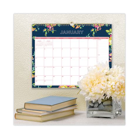 Blue Sky® Day Designer Peyton Wall Calendar Peyton Floral Artwork 15 X 12 Whitenavy Sheets