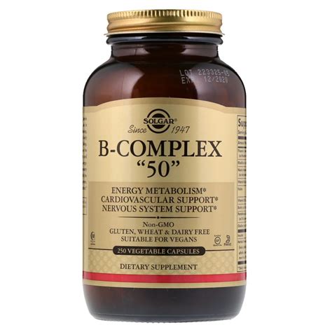 Solgar Vitamin B Complex High Potency Vegetable Capsules