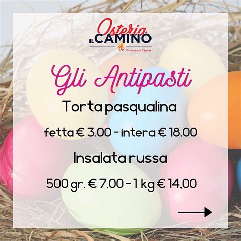 Menù di Pasqua all Osteria il Camino Lago di Como e Valsassina