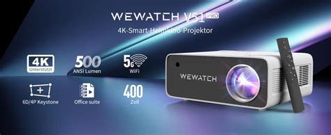 Wewatch V Pro Beamer K Lumen Smart Beamer G Wifi Bluetooth