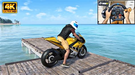 Detroit To Miami Yamaha YZR M1 The Crew 2 Logitech G29 Gameplay