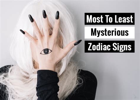 Most To Least Mysterious Zodiac Signs Revive Zone Revive Your Life