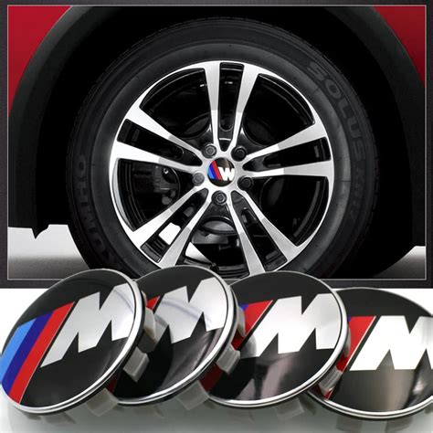 Pcs Mm Car Rim Wheel Center Hub Cap Cover Aluminum Alloy W Logo