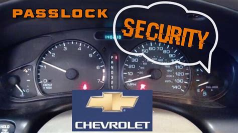 B2965 Passlock Security No Starter Chevrolet No Arranca Youtube