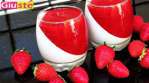 Panna Cotta Et Coulis De Fraises Youtube