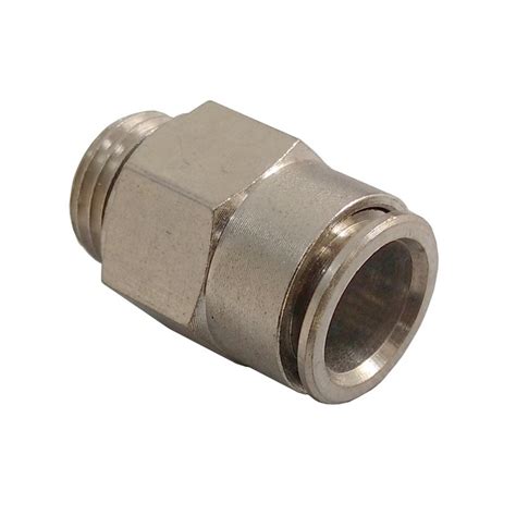 Conector Reto Tubo 8 x Rosca Macho 1 2 BSP MPC G Conexão Pneumática