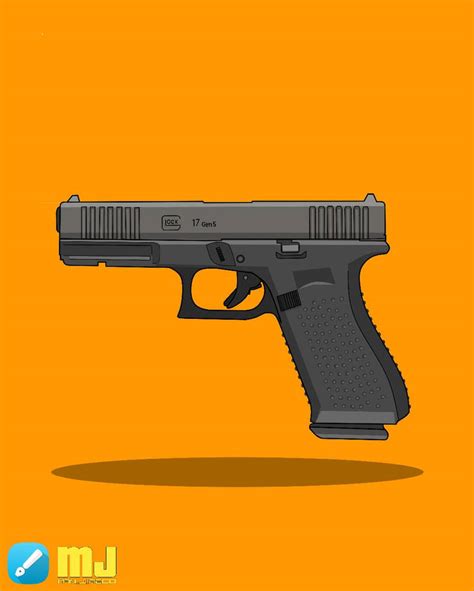 Glock 17 illustration by manjreco on DeviantArt