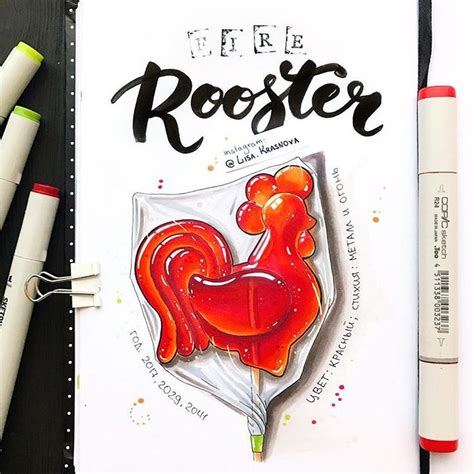 Lisa Krasnova Cha Tica Su Instagram Fire Rooster Symbol Of The