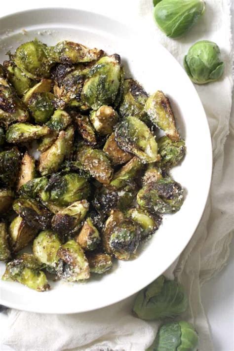 The Best Air Fryer Brussels Sprouts With Balsamic Glaze