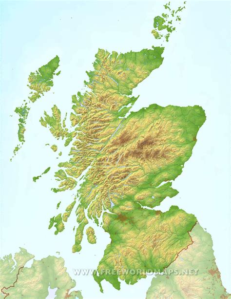 Scotland Physical Map