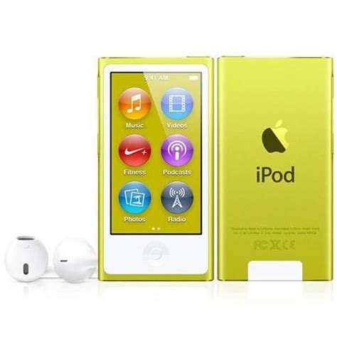 IPod nano 16 Go jaune 7ème génération NEW Cdiscount TV Son Photo