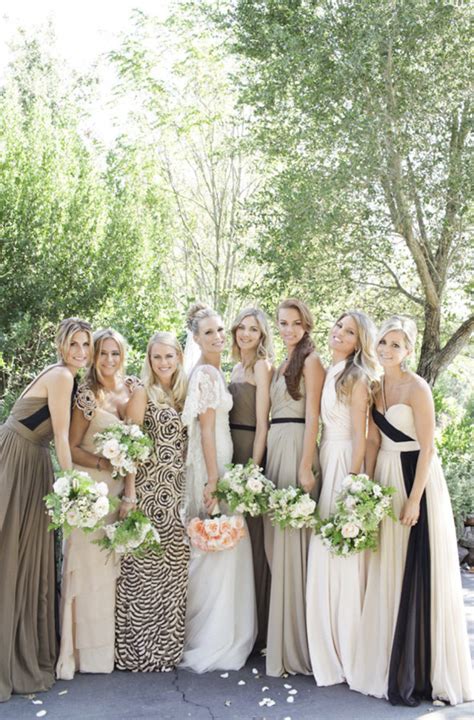 Mismatched Bridesmaid Dresses We Love Chic And Stylish Weddings