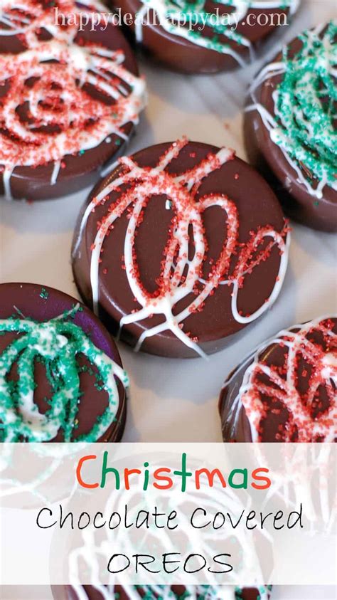 Chocolate Covered Oreos Christmas Version Happy Deal Happy Day