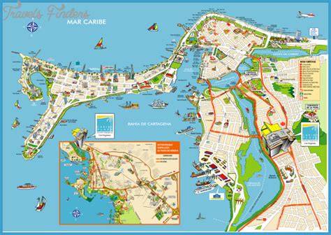 Colombia Map Tourist Attractions Travelsfinderscom