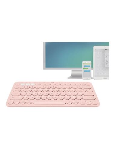 Teclado Logitech Bluetooth K Pink