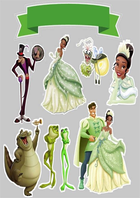 Topper De Bolo A Princesa E O Sapo Tiana Birthday Party Disney