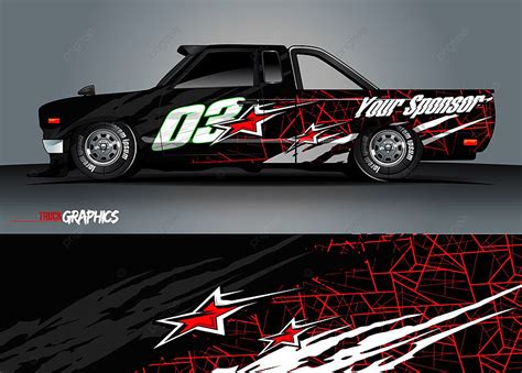 Gambar Desain Vektor Grafis Livery Mobil Balap Mobil Kendaraan