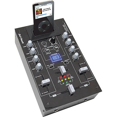 Dj Tech Imx 10 Dj Mixer With Ipod Dock Imx 10 Bandh Photo Video