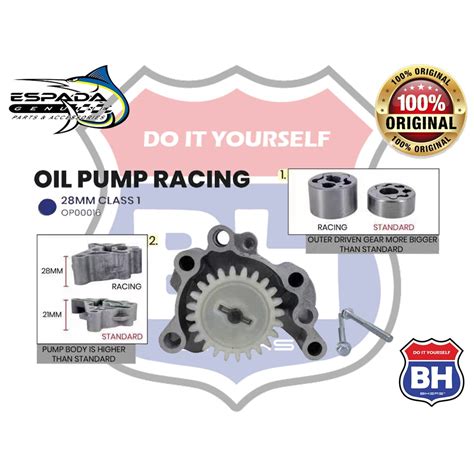 Oil Pump Racing Mm Honda Ex Class Original Espada Shopee