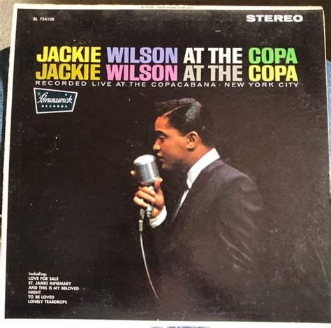 Jackie Wilson Jackie Wilson At The Copa Indianapolis Pressing Vinyl