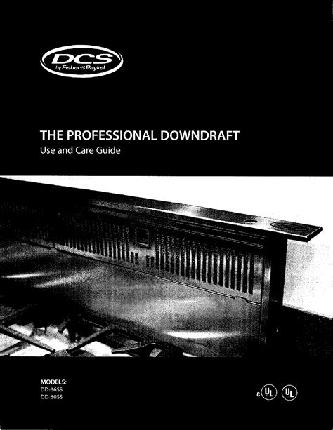 Dcs Dynamic Cooking Systems Vent Systems Manual L