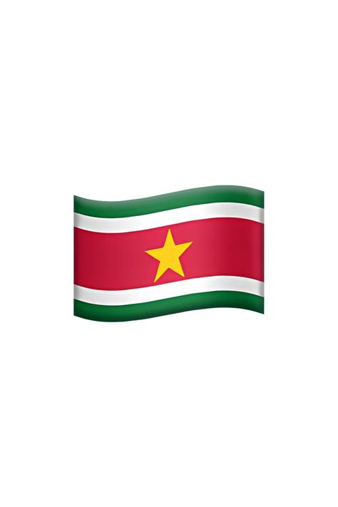 🇸🇷 Flag: Suriname Emoji | The white stripes, Emoji, Flag